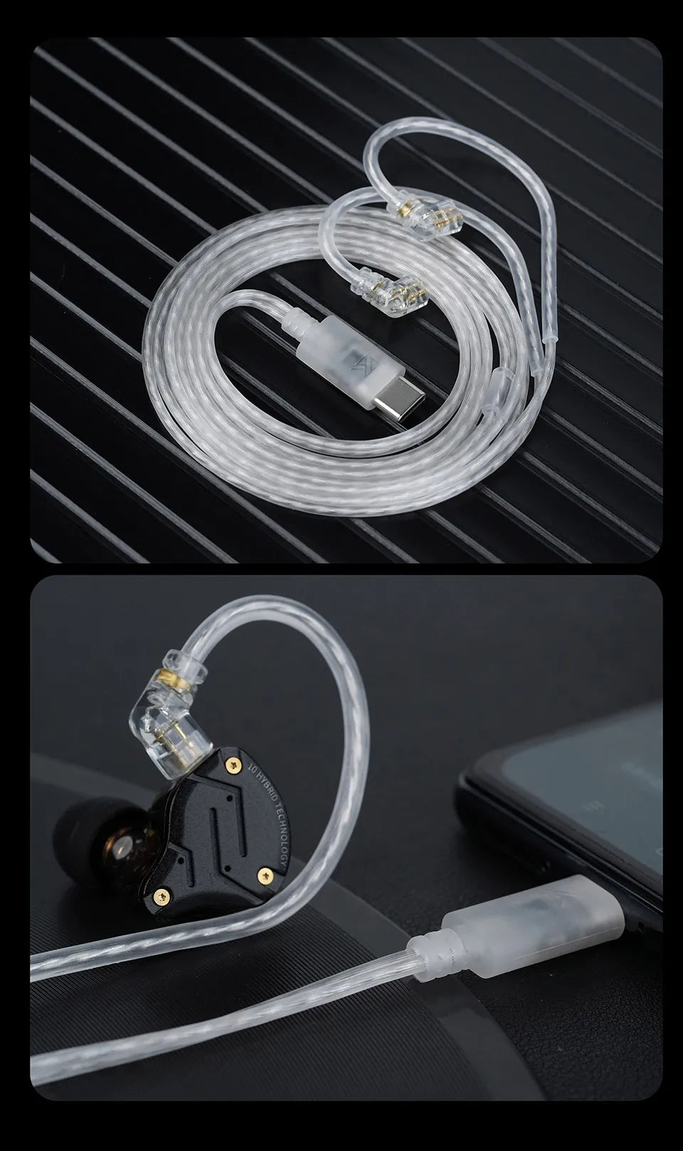 KZ Earphones Type-c 2PIN Cable